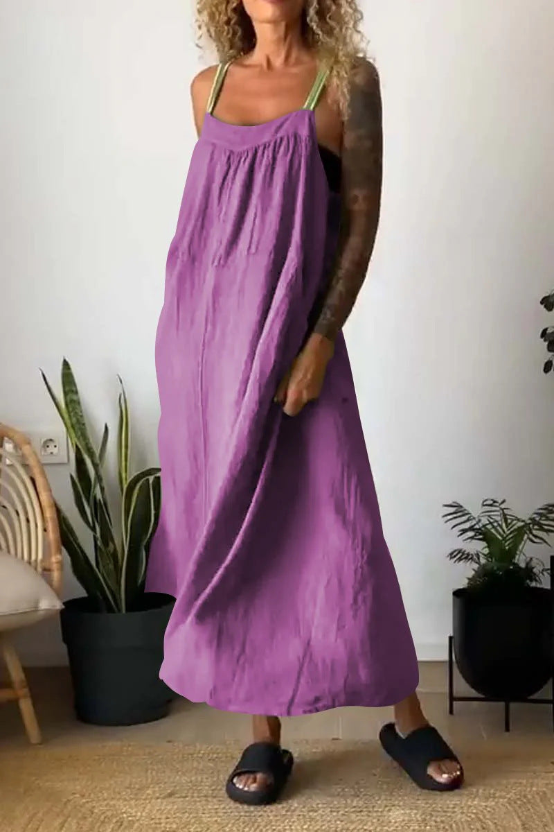 Linen Blend Dress