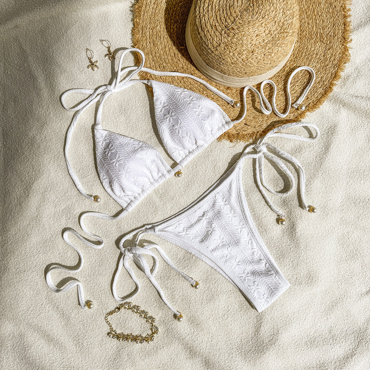Women's Halter Lace-Up Bikini - Shé Hauté