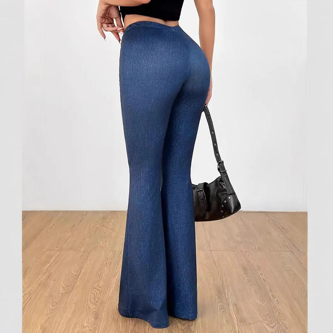 High Waist Bell-Bottom Jeans – Women - Shé Hauté