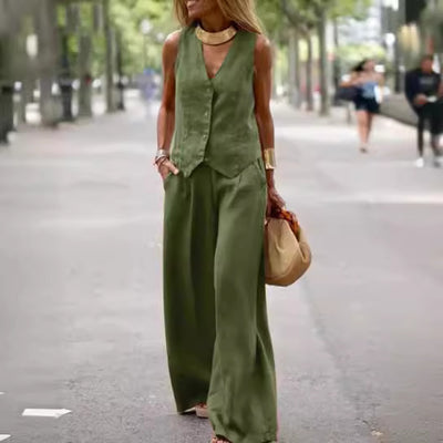 Solid Color Casual Suit