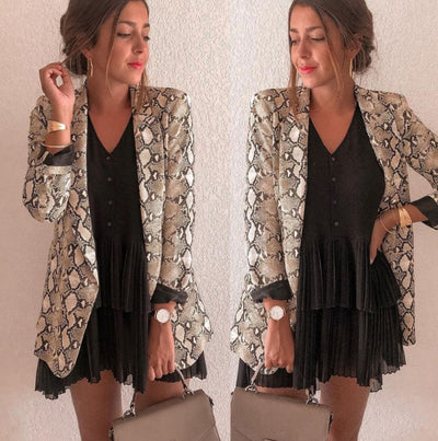 Blazer serpent audacieux