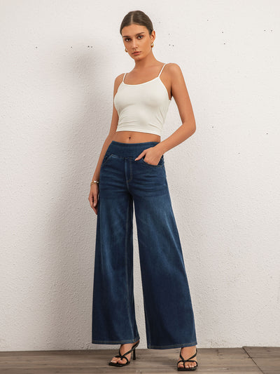 Jean bleu coupe ample