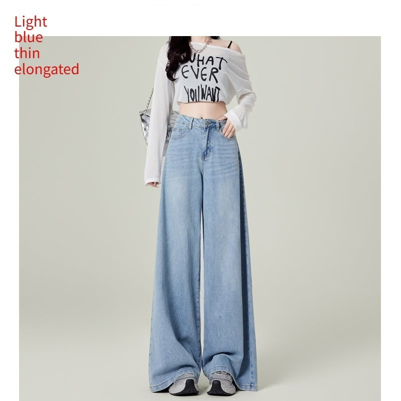 Retro Deep Blue Wide Leg Jeans - Shé Hauté
