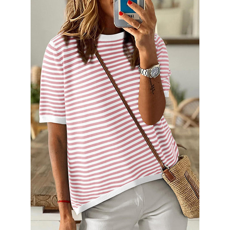 Women's Striped Summer Pullover