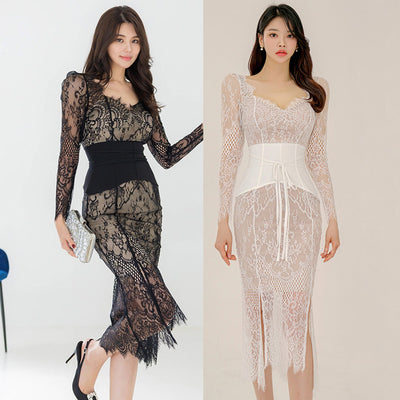 Slim Lace Slit