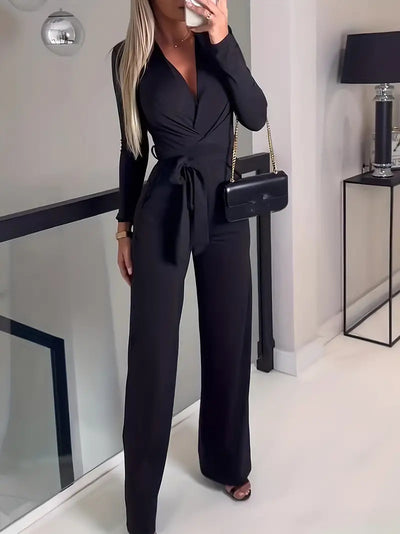 Solid Color Jumpsuit