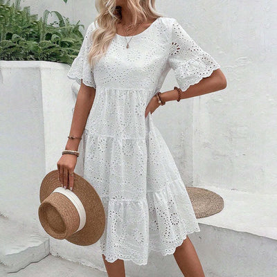 Lace Embroidered Dress - Shé Hauté