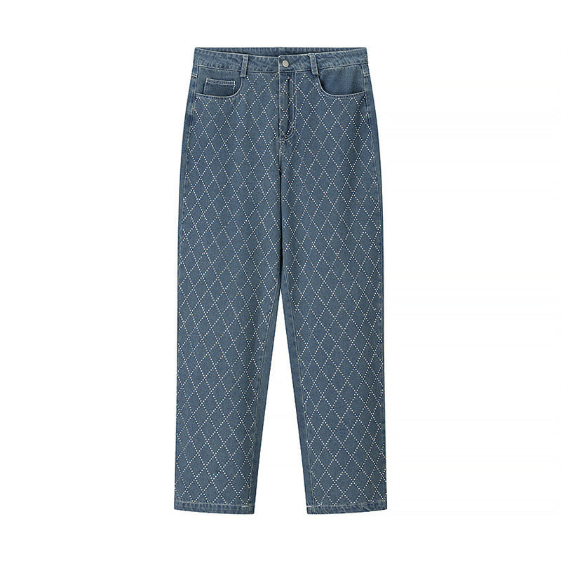 Women's Stylish Diamond Pattern Trousers - Shé Hauté