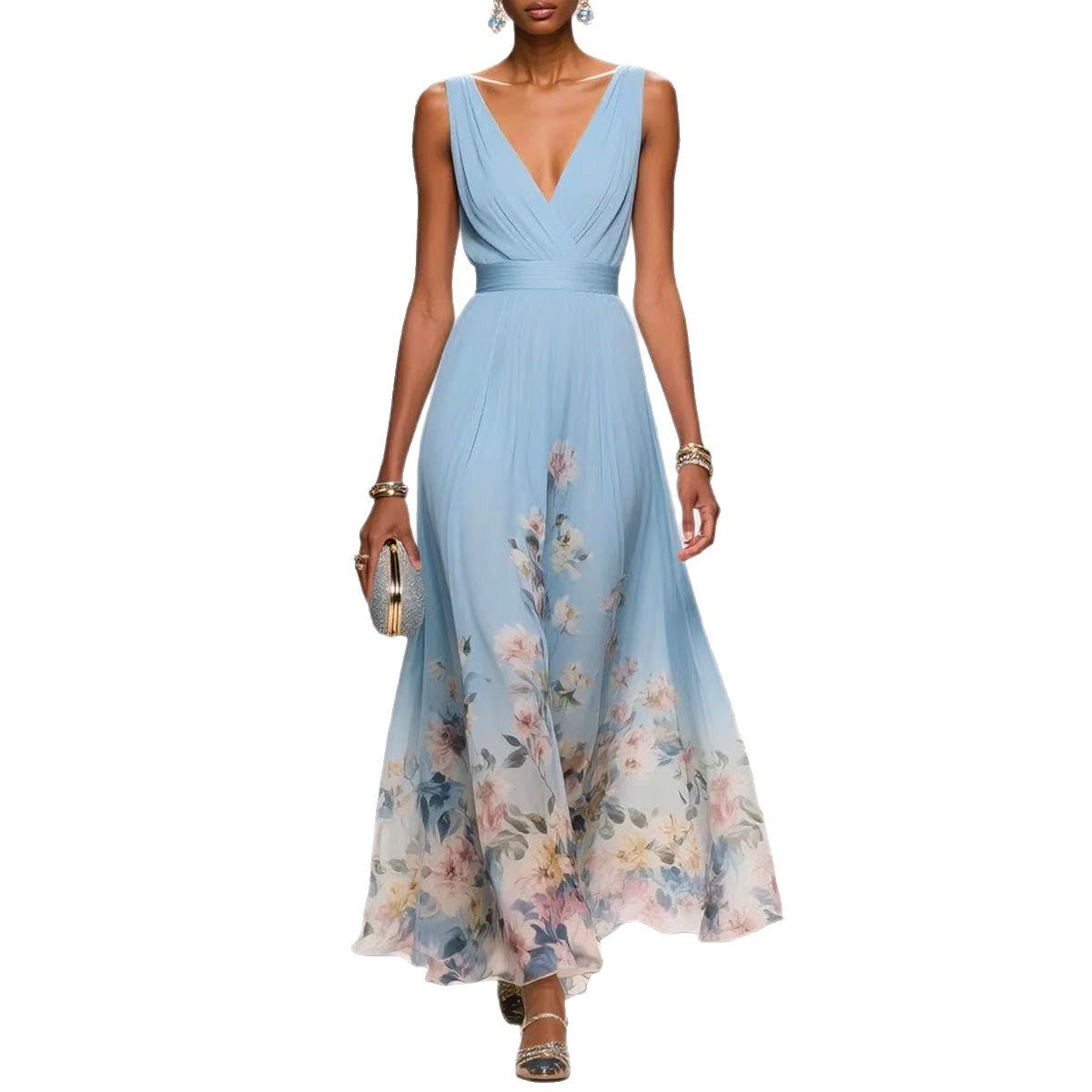 Robe nuisette imprimée