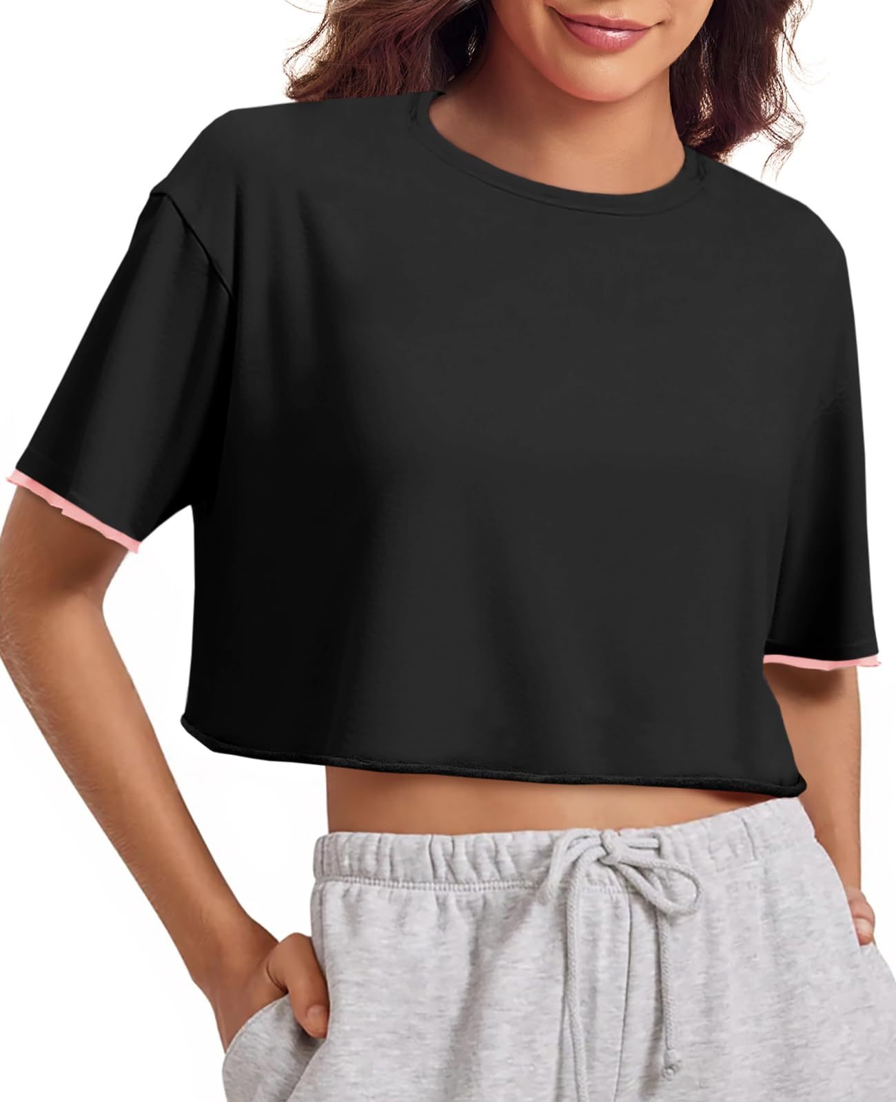 Women's Casual Crop Tee