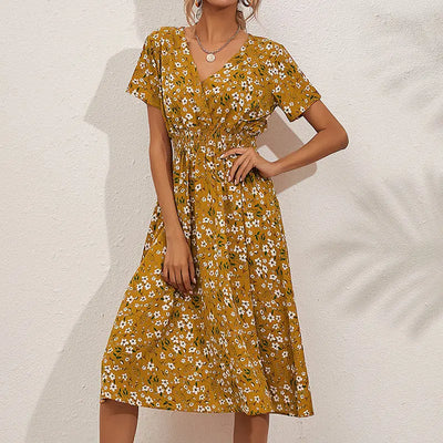 Waisted Floral Dress Shé Hauté