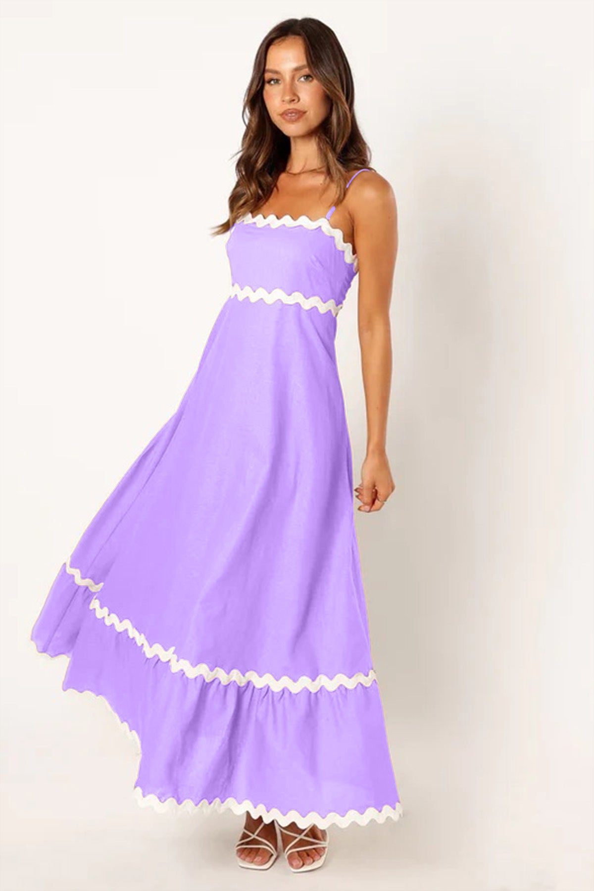Solid Color Beach Maxi Dress