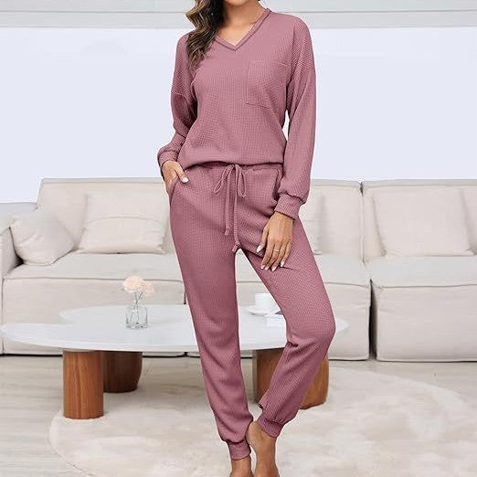 Waffle Top & Trousers