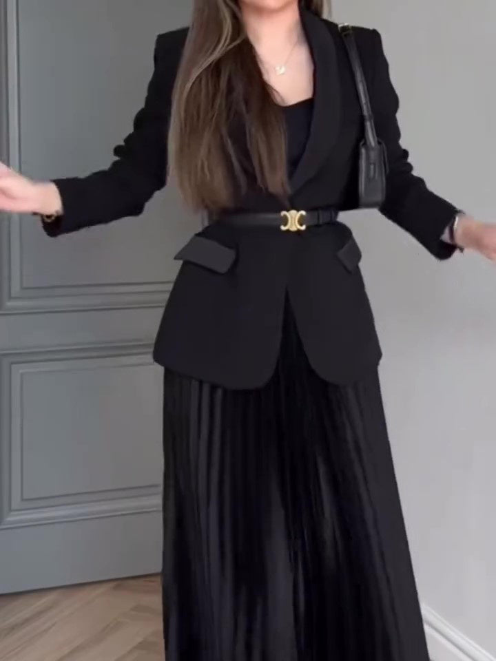 Ensemble de costume de couleur unie