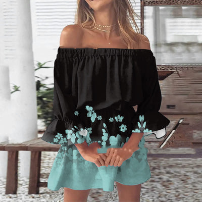 Robe imprimée plissée 