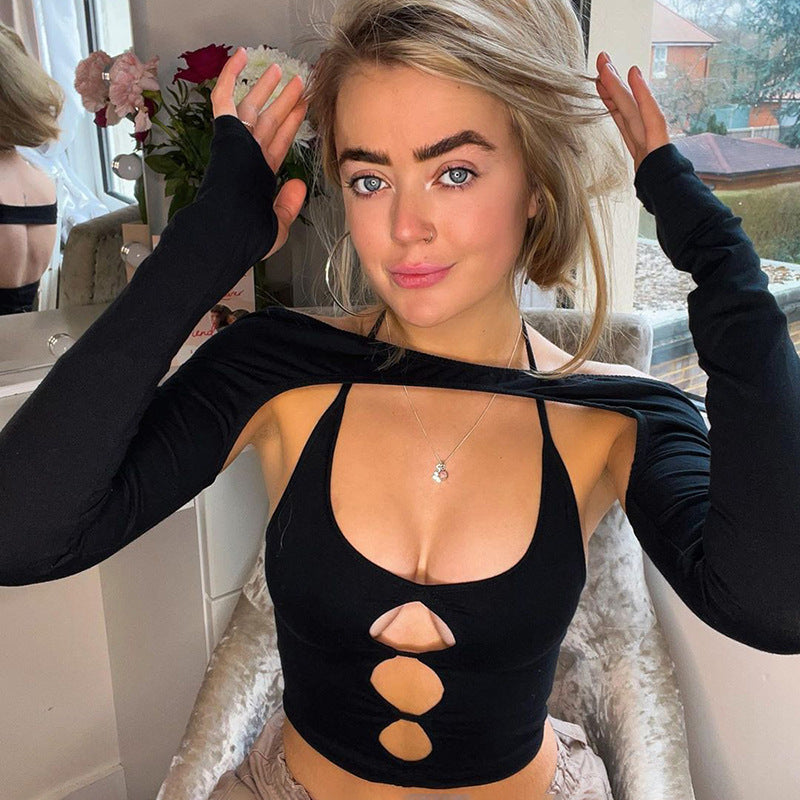 Off Shoulder Halter Top