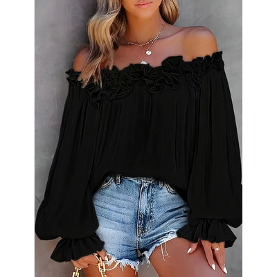 Ruffle Off Shoulder Top