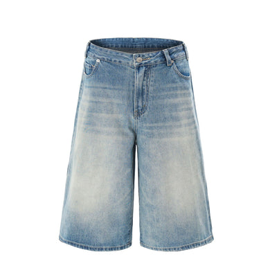 Women's Washed Wide-Leg High Street Jeans - Shé Hauté