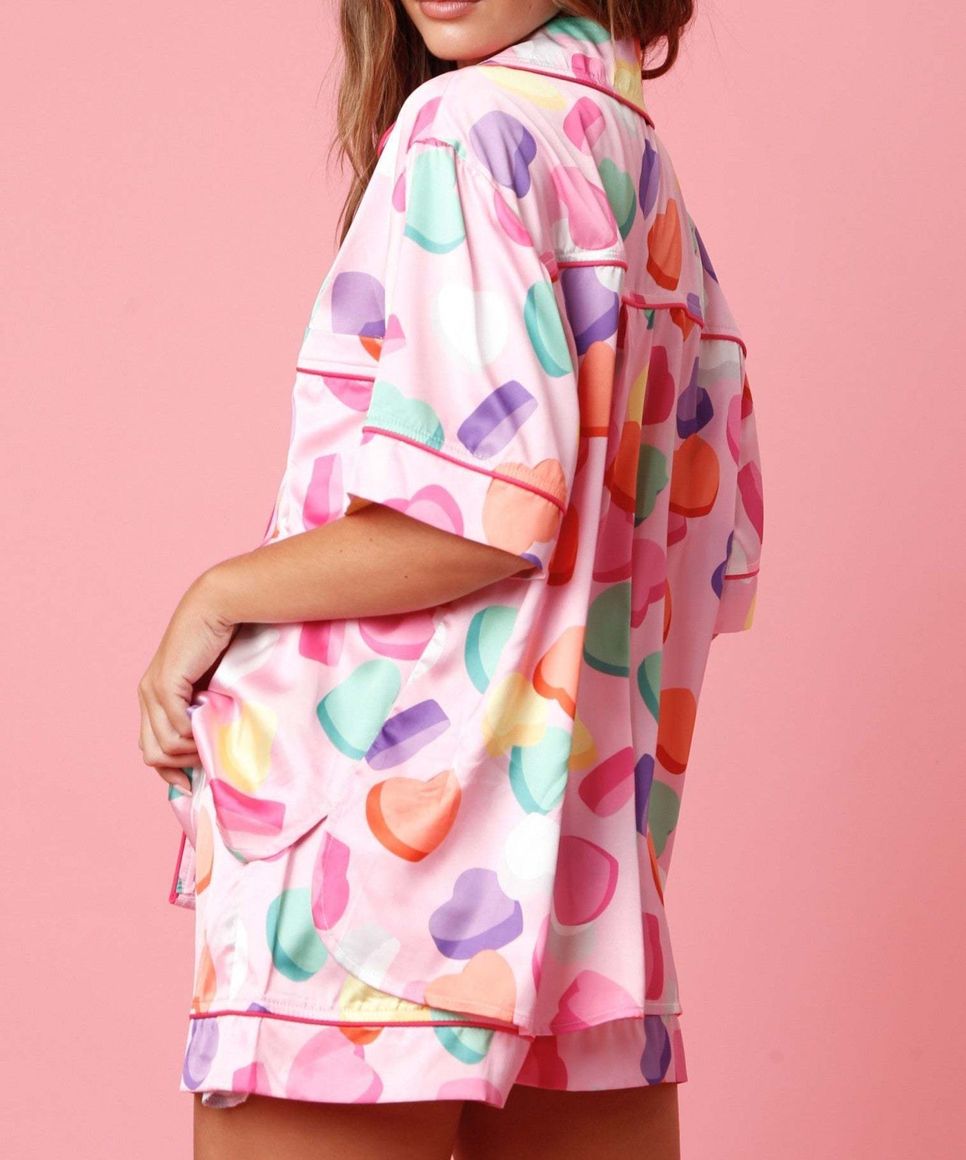 Ensemble 2 pièces en satin