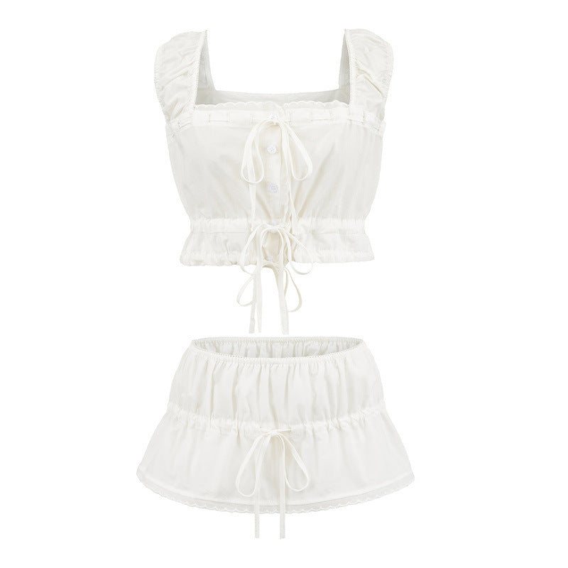 Elastic Lace Set