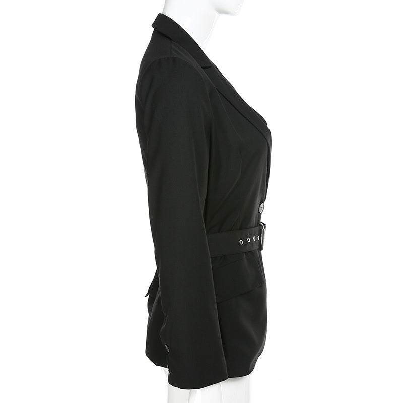 Long Blazer with Belt