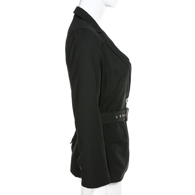 Long Blazer with Belt