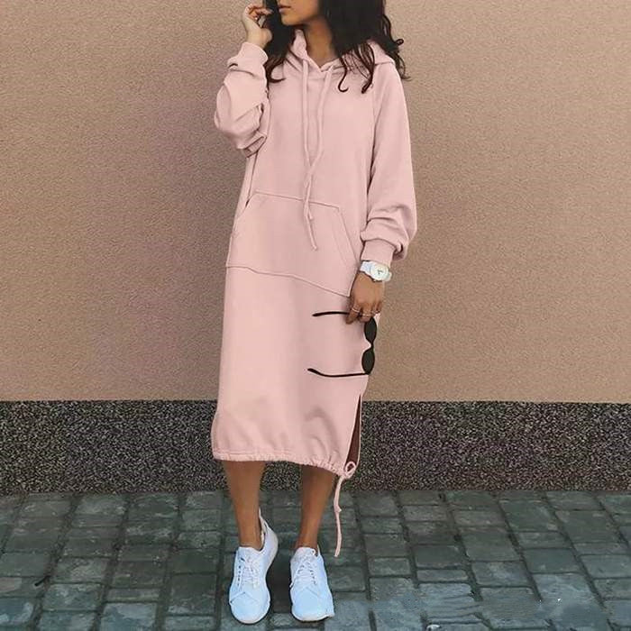 Hooded Long Sweatshirt