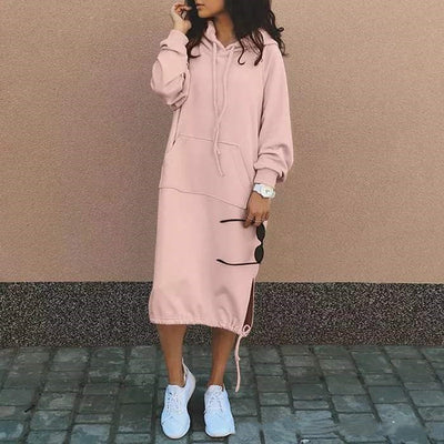Hooded Long Sweatshirt