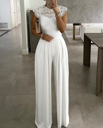 Fashion Round Neck Jumpsuit