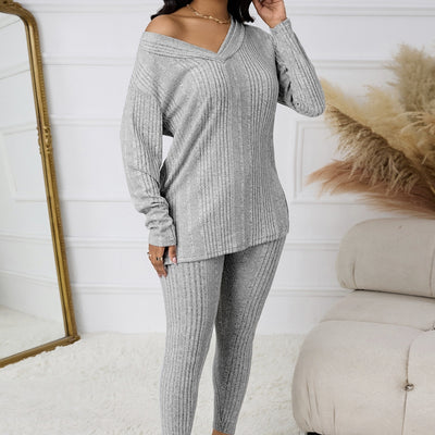 V-neck Top & Pants