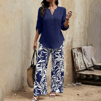V-neck Top & Pants