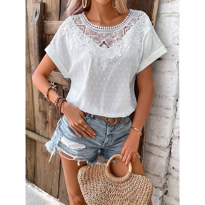 Women's Lace Floral Top