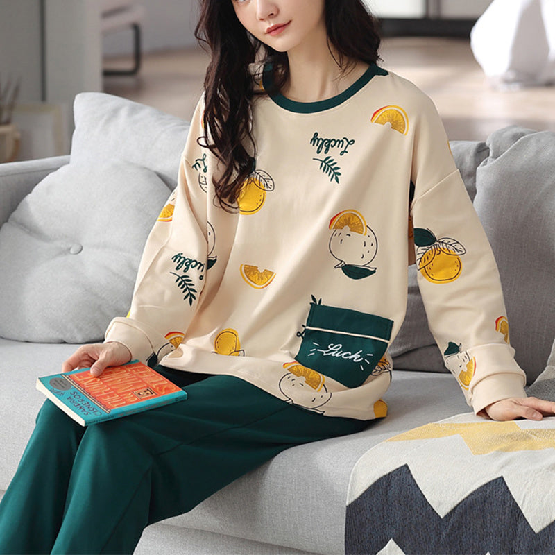 Printed Pajama Set