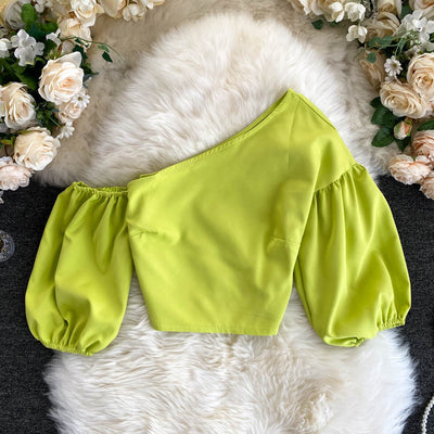 Off Shoulder Crop Top
