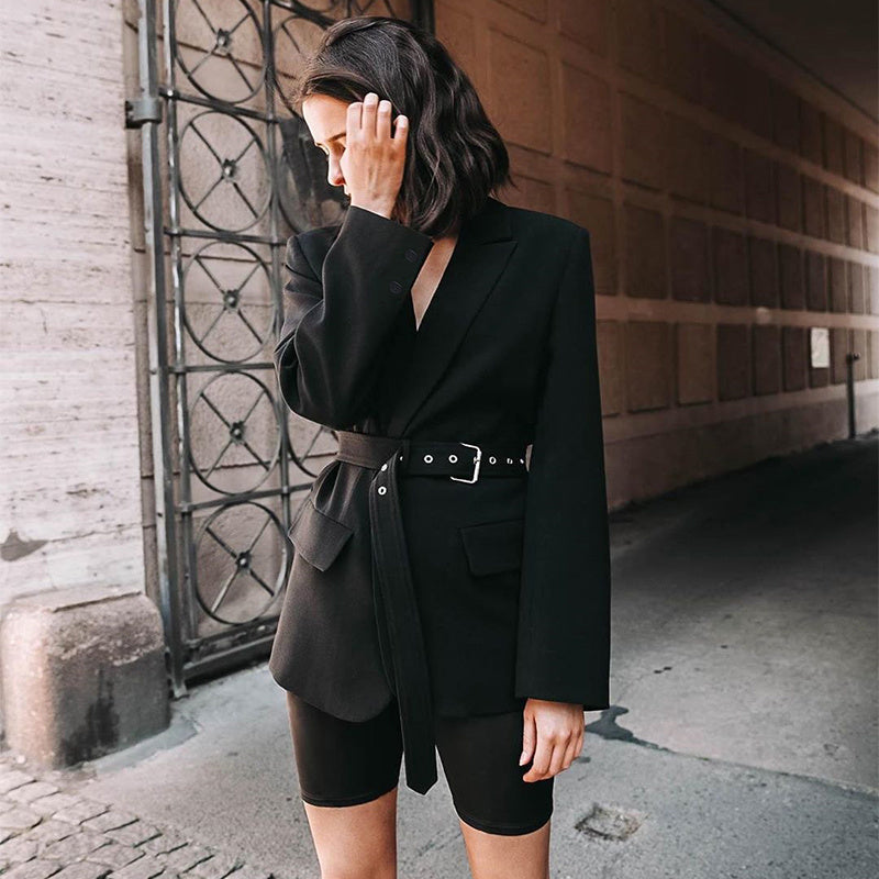 Long Blazer with Belt