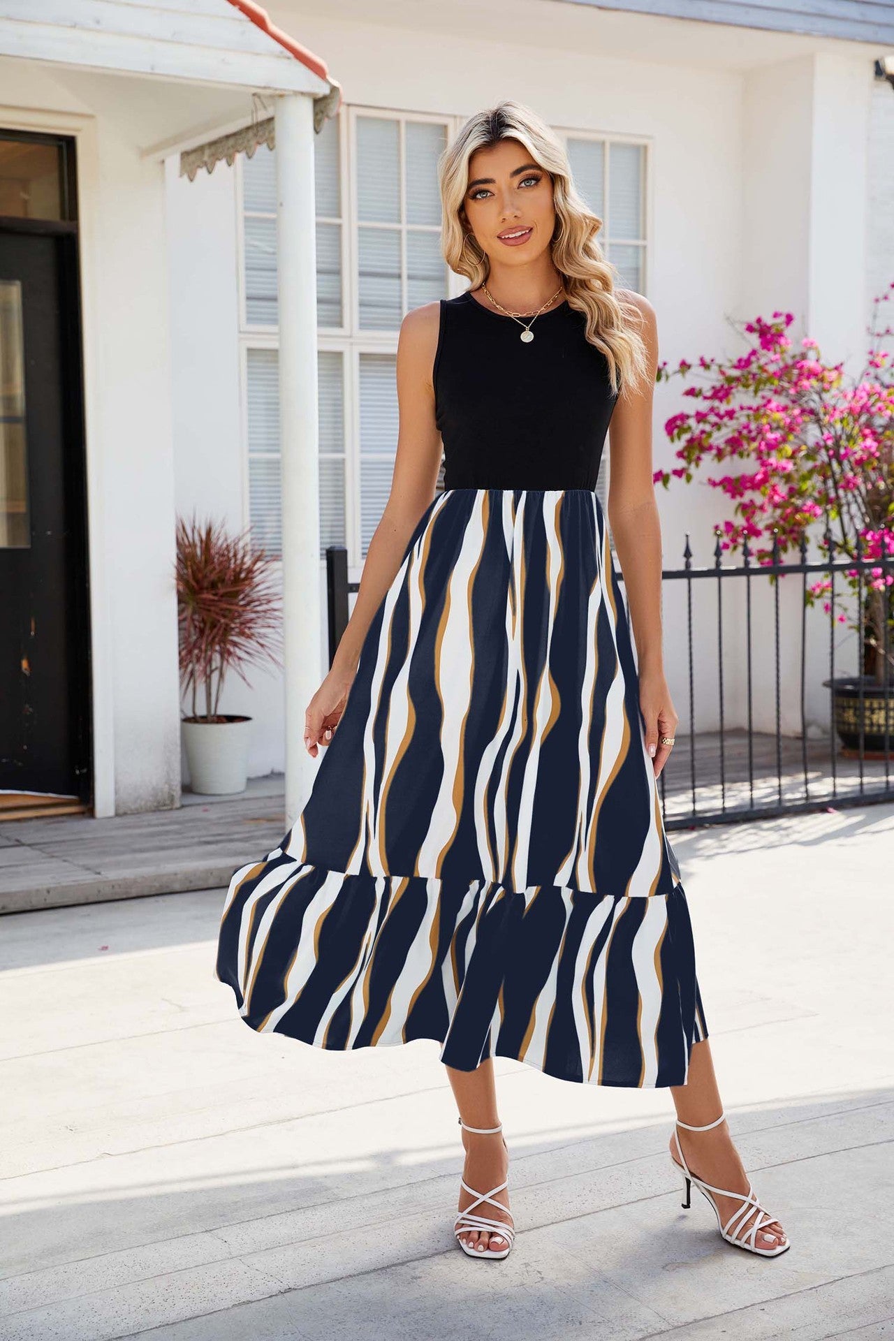 Striped Maxi Dress