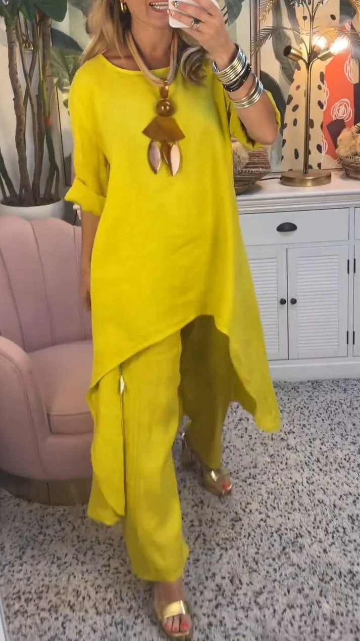 Irregular Crop Suit