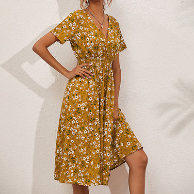 Waisted Floral Dress Shé Hauté