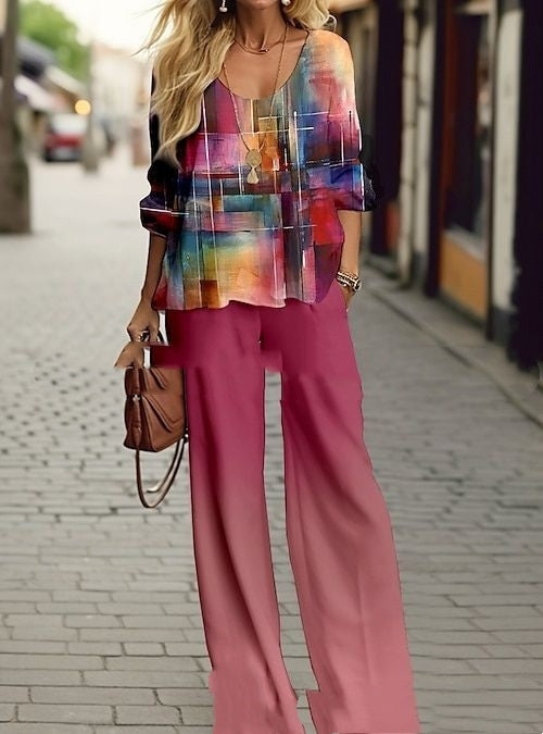 Half Sleeve Printed Suit
