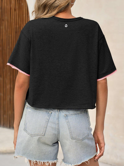 Women's Casual Crop Tee