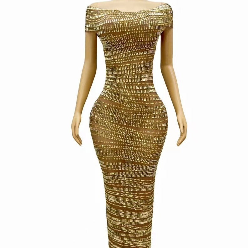Shiny Evening Party Dress – Women - Shé Hauté