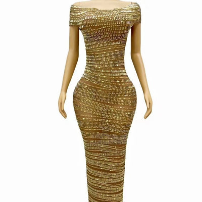 Shiny Evening Party Dress – Women - Shé Hauté