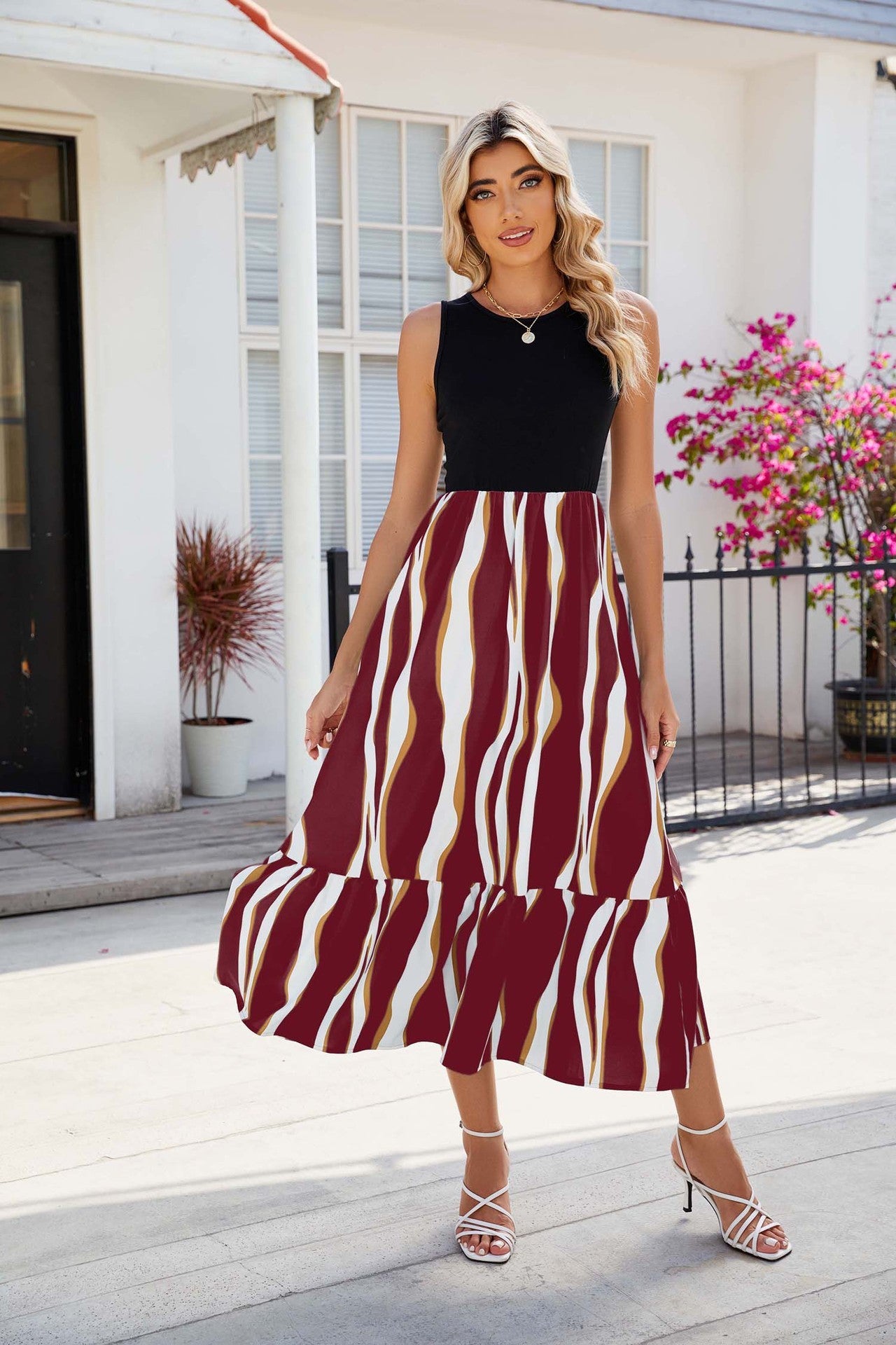 Striped Maxi Dress