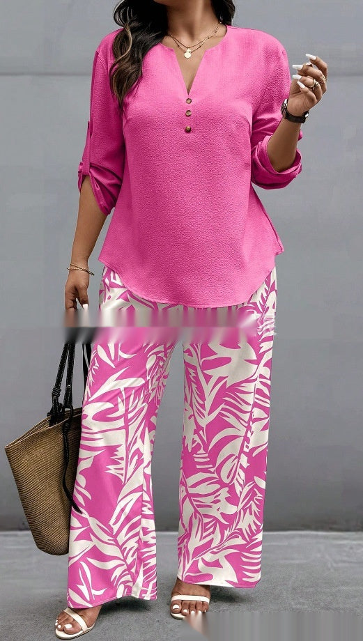 Plant Print Suit