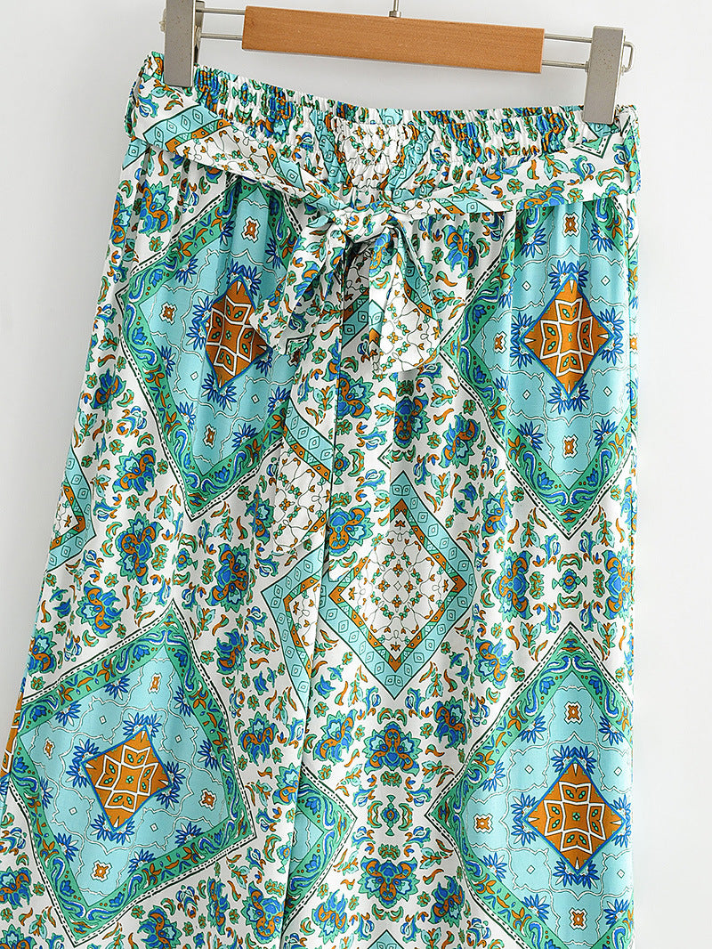 Fall Printed Suit Set
