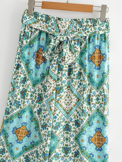 Fall Printed Suit Set
