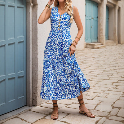 Abstract Midi Dress