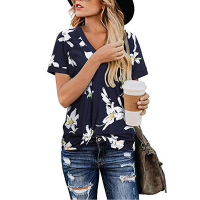Women's Loose V-Neck Tee