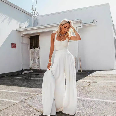 Wrap Vest & Loose Pants Set