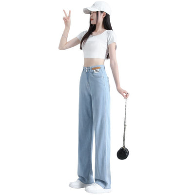 Women's Light  Wide-Leg Jeans - Shé Hauté
